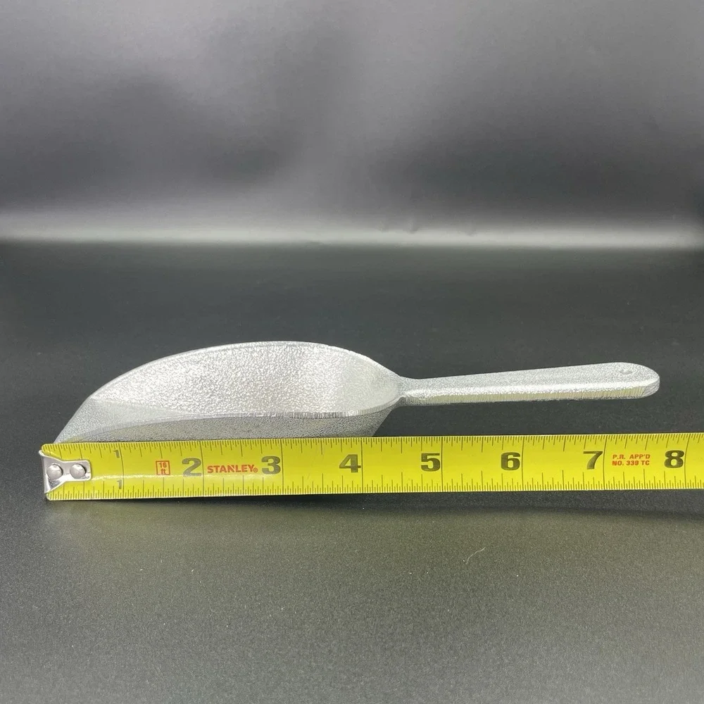 4-Ounce Aluminum Utility Scoop with Flat Bottom for Ice Flour Candy